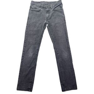 Levi's 510 Men's Black Super Skinny Fit White‎ Tab Denim Jeans Sz 28 Geometric